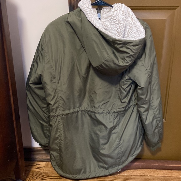 Sebby Olive Green Reversible Jacket - Picture 2 of 4